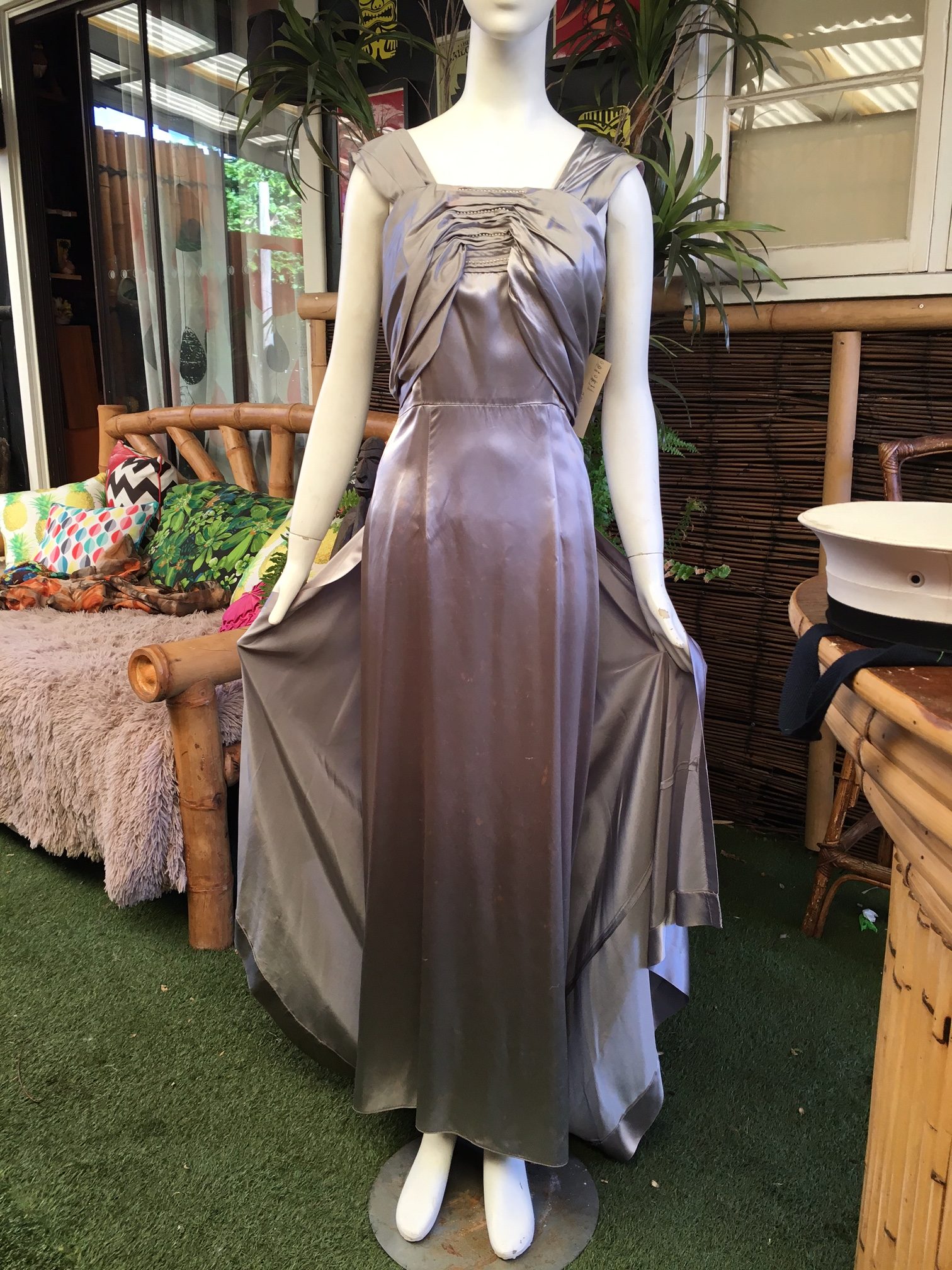 1940s Pattern, Evening Gown, Halter Neck Dance Dress - Bust 34” (86cm) |  eBay